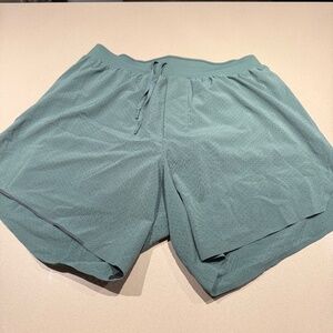 Lululemon Perforated Athletic Shorts – Teal / Green | Size S